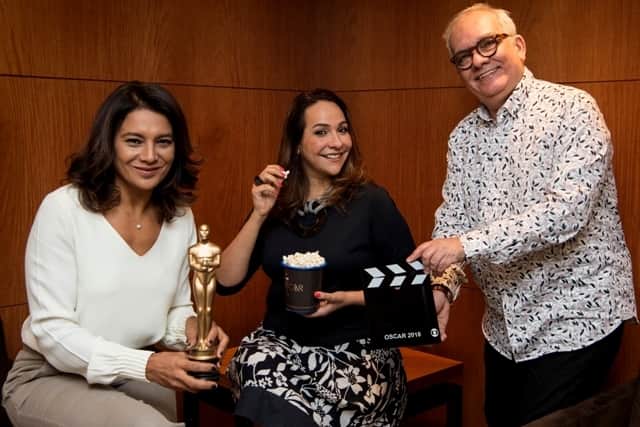 Dira Paes, Maria Beltrão e Artur Xexéo formam o trio da transmissão do Oscar 2018 na Globo (Foto: Globo/ Estevam Avellar Dira Paes, Maria Beltrão e Artur Xexéo formam o trio da transmissão do Oscar 2018 na Globo (Foto: Globo/ Estevam Avellar