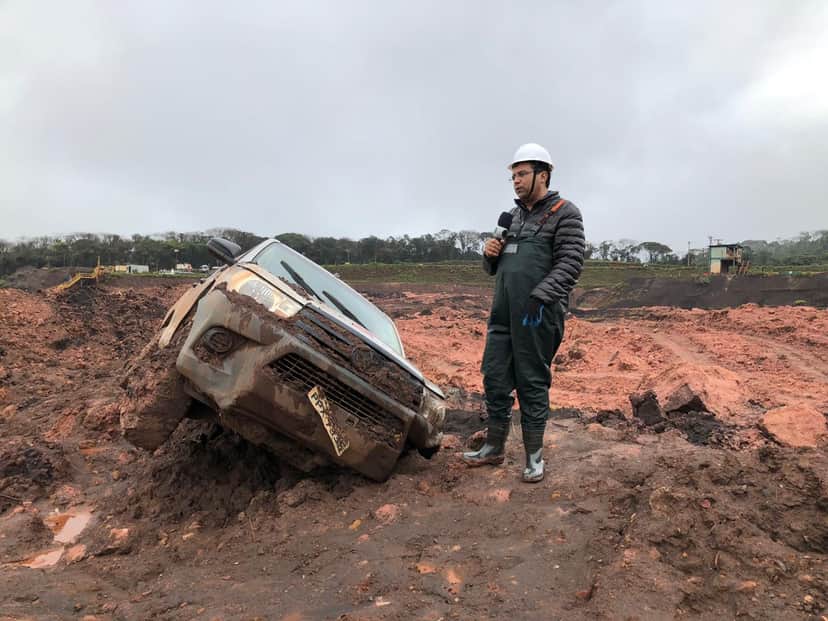 Geraldo Luís em Brumadinho (Foto: Reprodução) Geraldo Luís em Brumadinho (Foto: Reprodução)