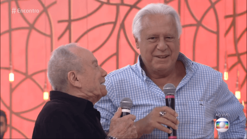 Antonio Fagundes e Stênio Garcia no Encontro da Globo (Foto: Reprodução) Antonio Fagundes e Stênio Garcia no Encontro da Globo (Foto: Reprodução)