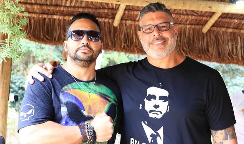 Alexandre Frota e o amigo (Foto: Reprodução) Alexandre Frota e o amigo (Foto: Reprodução)