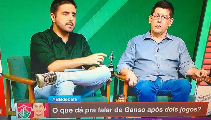 Comentaristas da ESPN cometem gafe. (Foto: Reprodução) Comentaristas da ESPN cometem gafe. (Foto: Reprodução)