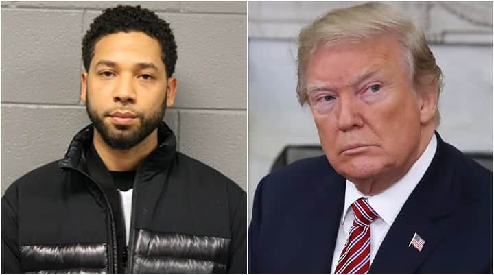 Donald Trump comentou prisão do ator Jussie Smollett. (Foto: Montagem/Reprodução) Donald Trump comentou prisão do ator Jussie Smollett. (Foto: Montagem/Reprodução)