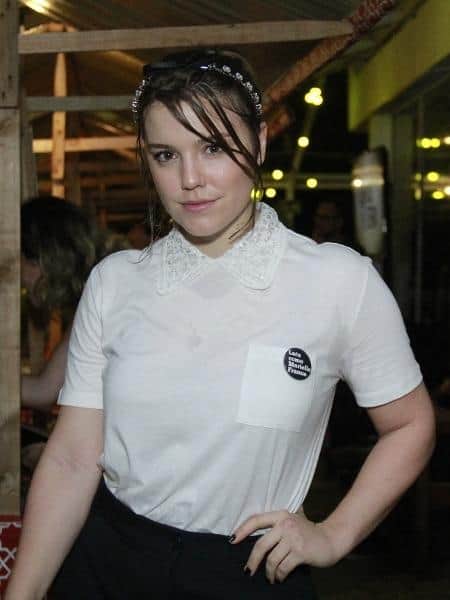 Alice Wegmann faz homenagem a Marielle Franco em lançamento de novela da Globo (Foto: AgNews) Alice Wegmann faz homenagem a Marielle Franco em lançamento de novela da Globo (Foto: AgNews)