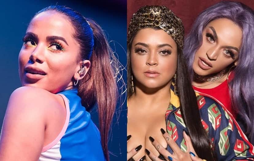 Anitta, Preta Gil e Pabllo Vittar (Foto: Reprodução) Anitta, Preta Gil e Pabllo Vittar (Foto: Reprodução)