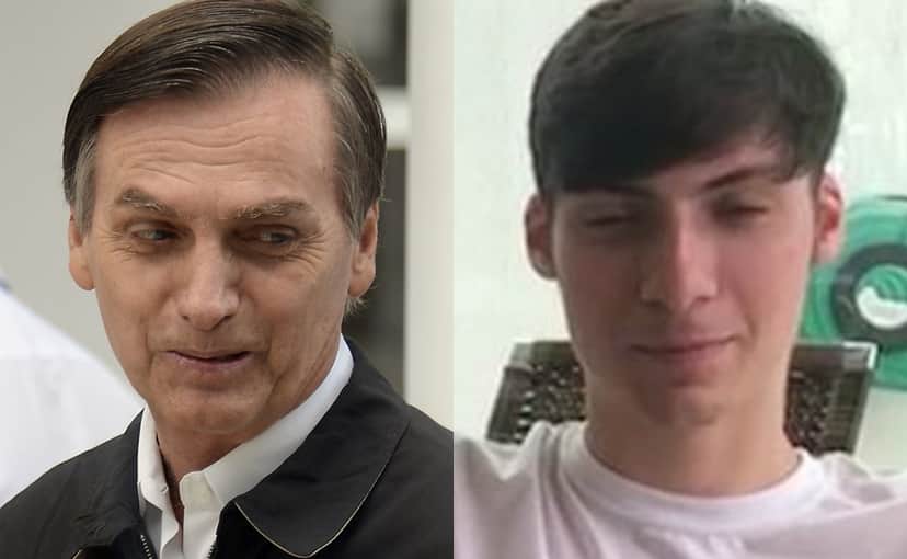 Jair Bolsonaro e o filho mais novo (Foto: Reprodução) Jair Bolsonaro e o filho mais novo (Foto: Reprodução)
