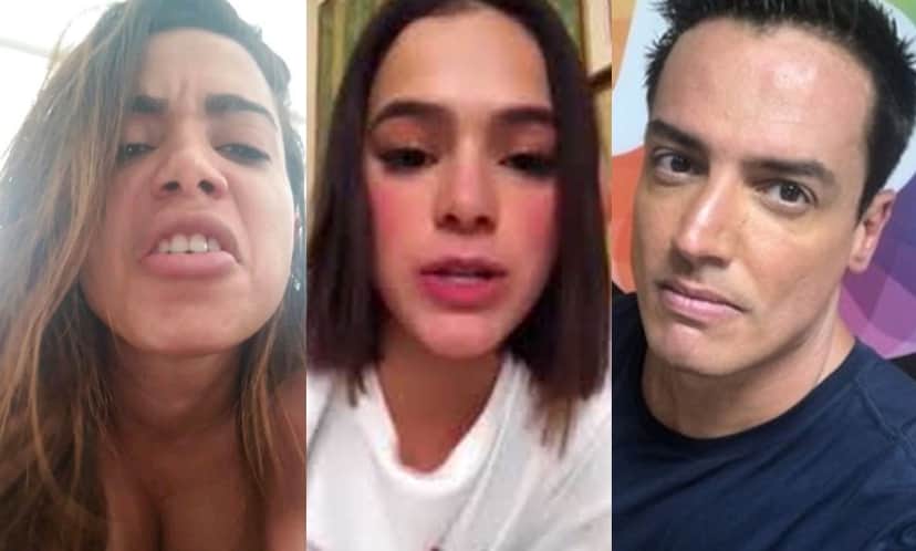 Anitta x Bruna Marquezine x Leo Dias (Foto: Reprodução) Anitta x Bruna Marquezine x Leo Dias (Foto: Reprodução)