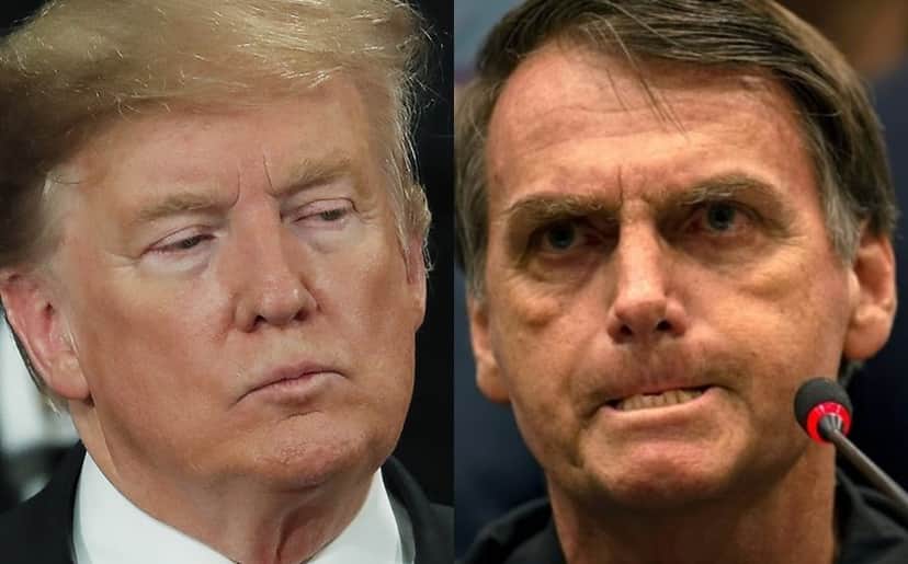 Donald Trump e Jair Bolsonaro (Foto: Reprodução) Donald Trump e Jair Bolsonaro (Foto: Reprodução)