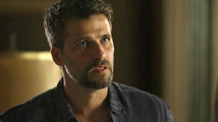 Gabriel em cena da novela das 21h, O Sétimo Guardião (Foto: Reprodução) Gabriel em cena da novela das 21h, O Sétimo Guardião (Foto: Reprodução)
