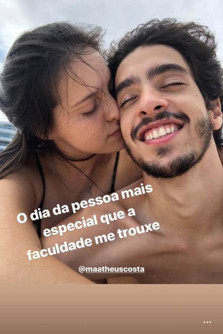 Ela se declarou para o ex-ator da Globo (Foto: Reprodução) Ela se declarou para o ex-ator da Globo (Foto: Reprodução)