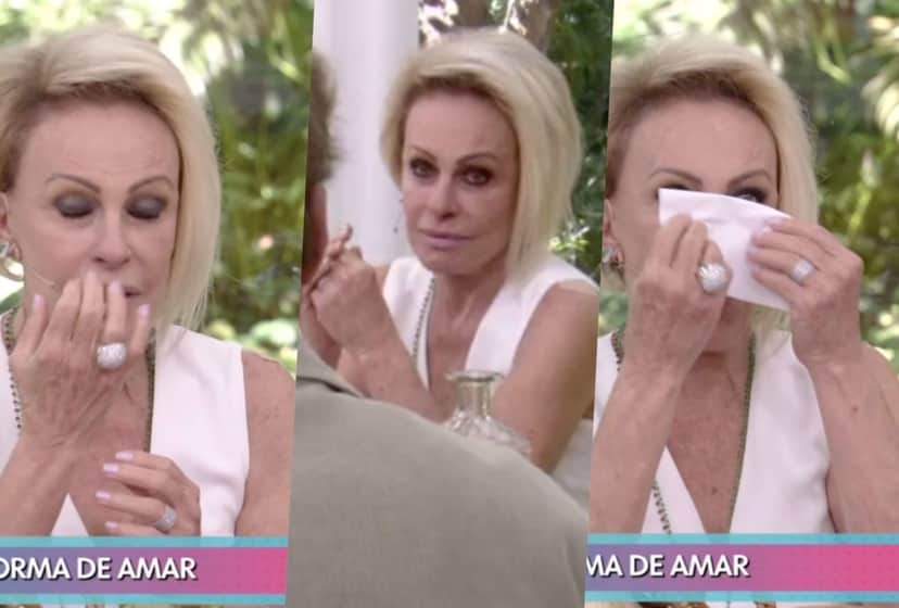 Ana Maria Braga ficou muito emocionada durante o Mais Você na Globo Ana Maria Braga ficou muito emocionada durante o Mais Você na Globo