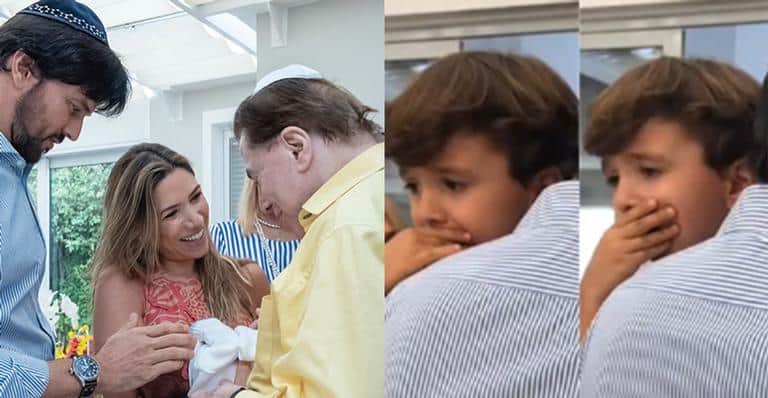 Silvio Santos esteve na cerimônia de circuncisão do neto (Foto: Reprodução/Instagram) Silvio Santos esteve na cerimônia de circuncisão do neto (Foto: Reprodução/Instagram)