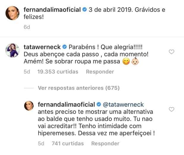 Fernanda Lima expõe que está com hiperêmese gravídica (Crédito: reprodução/Instagram) Fernanda Lima expõe que está com hiperêmese gravídica (Crédito: reprodução/Instagram)