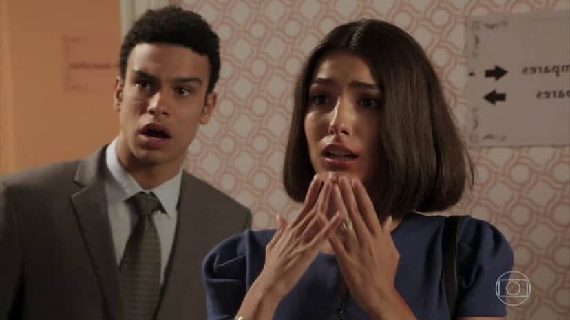 Larissa (Marina Moschen) e Diego (Sergio Malheiros) em Verão 90 Larissa (Marina Moschen) e Diego (Sergio Malheiros) em Verão 90