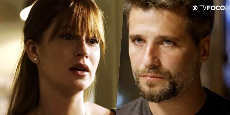 Luz (Marina Ruy Barbosa) e Gabriel (Bruno Gagliasso) de casal a inimigos em O Sétimo Guardião (Foto: Montagem/TV Foco) Luz (Marina Ruy Barbosa) e Gabriel (Bruno Gagliasso) de casal a inimigos em O Sétimo Guardião (Foto: Montagem/TV Foco)