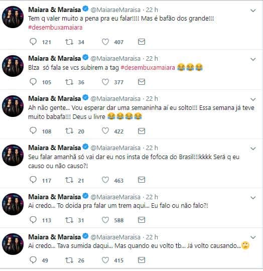 O que será que Maiara tem para contar? O que será que Maiara tem para contar?