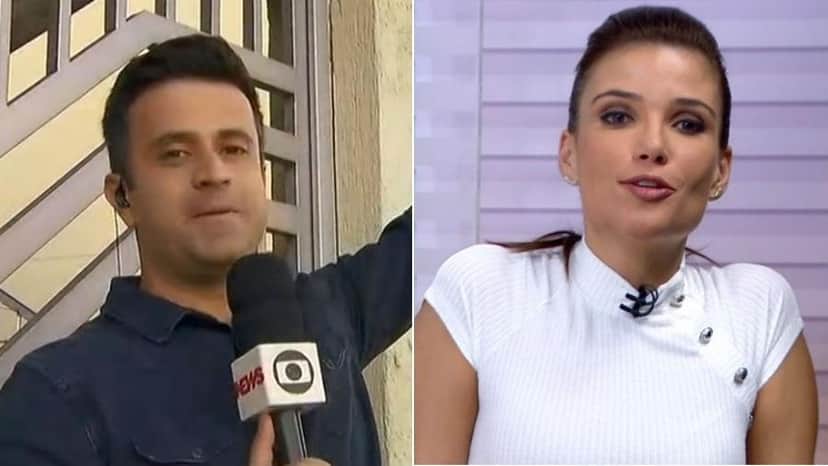 Os dois brincaram com a situação ao vivo (Foto: Reprodução) Os dois brincaram com a situação ao vivo (Foto: Reprodução)