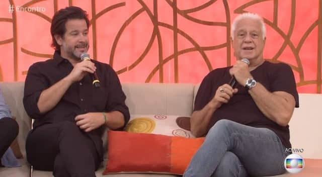 Murilo Benício e Antônio Fagundes no Encontro (Foto: Reprodução) Murilo Benício e Antônio Fagundes no Encontro (Foto: Reprodução)