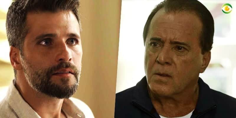 Gabriel (Bruno Gagliasso) terá embate tenso com Olavo (Tony Ramos) em O Sétimo Guardião Gabriel (Bruno Gagliasso) terá embate tenso com Olavo (Tony Ramos) em O Sétimo Guardião