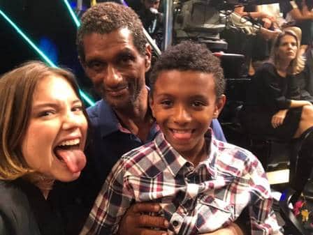 Alice Wegmann, Varlei e o filho, Darlei, no Caldeirão do Huck (Foto: Gshow/ Reprodução) Alice Wegmann, Varlei e o filho, Darlei, no Caldeirão do Huck (Foto: Gshow/ Reprodução)