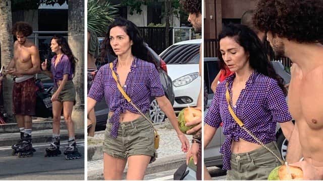 Claudia Ohana e seu mais novo namorado (Foto: Extra) Claudia Ohana e seu mais novo namorado (Foto: Extra)