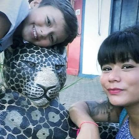 Eunice Baía e o filho, Antônio, de 6 anos Foto: Reprodução/Instagram Eunice Baía e o filho, Antônio, de 6 anos Foto: Reprodução/Instagram