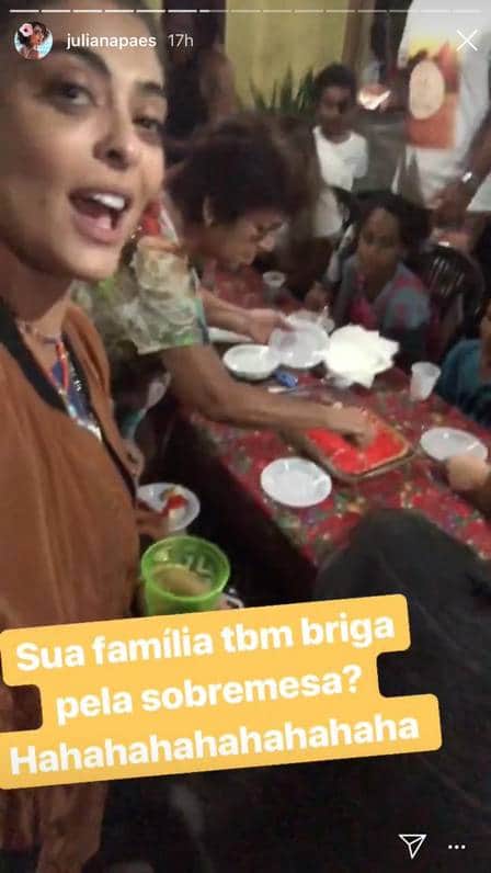 Juliana Paes exibe briga da família (Foto: Instagram) Juliana Paes exibe briga da família (Foto: Instagram)