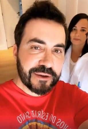 Religioso gravou vídeos durante exame (Reprodução/Instagram) Religioso gravou vídeos durante exame (Reprodução/Instagram)