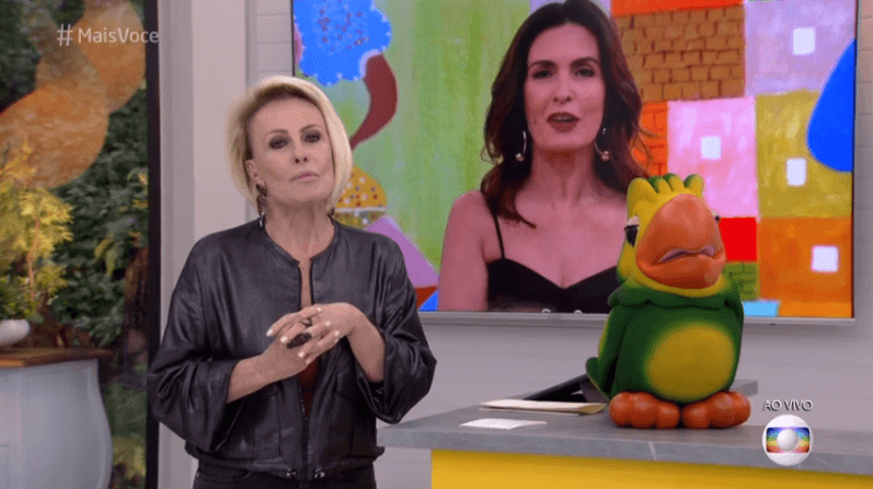 Ana Maria Braga roubou convidado de Fátima Bernardes e surpreendeu ao vivo (Foto: Reprodução/Globo) Ana Maria Braga roubou convidado de Fátima Bernardes e surpreendeu ao vivo (Foto: Reprodução/Globo)