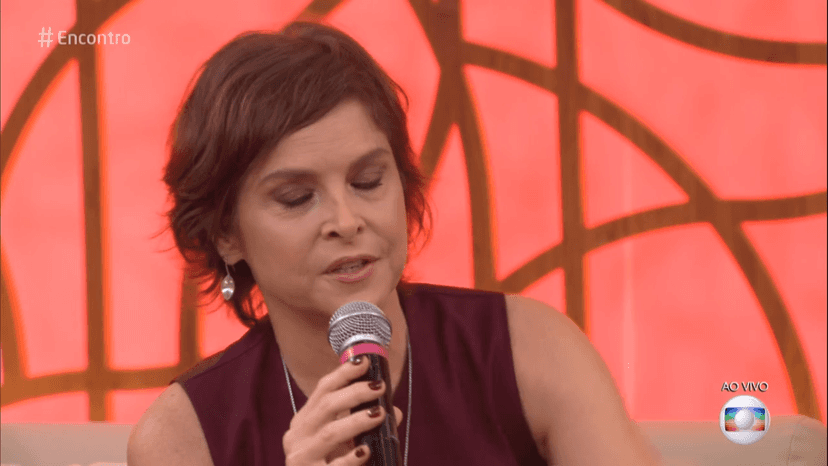 Drica Moraes ao vivo na Globo (Foto: Reprodução) Drica Moraes ao vivo na Globo (Foto: Reprodução)
