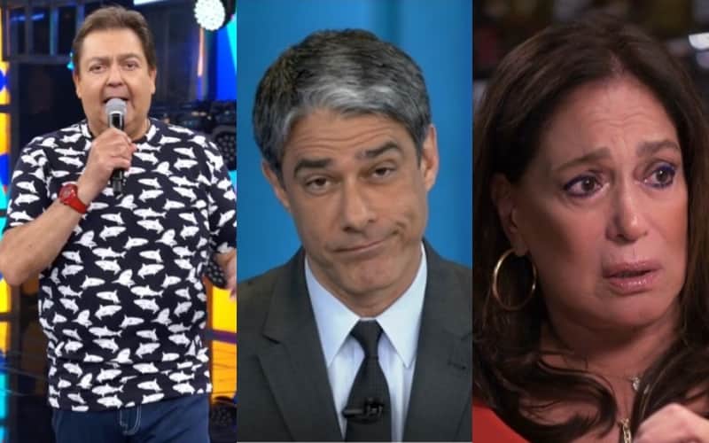 Faustão, William Bonner e Susana Vieira tem fama que por trás das câmeras que o público jamais poderia imaginar Faustão, William Bonner e Susana Vieira tem fama que por trás das câmeras que o público jamais poderia imaginar