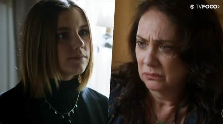 Neta e avó, Rania (Eliane Giardini) tremerá na base ao ver Dalila (Alice Wegmann) em Órfãos da Terra Neta e avó, Rania (Eliane Giardini) tremerá na base ao ver Dalila (Alice Wegmann) em Órfãos da Terra