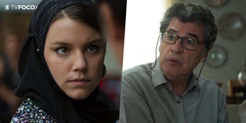 Na novela da Globo Órfãos da Terra, Dalila (Alice Wegmann) pisará sem dó em Miguel (Paulo Betti) Na novela da Globo Órfãos da Terra, Dalila (Alice Wegmann) pisará sem dó em Miguel (Paulo Betti)