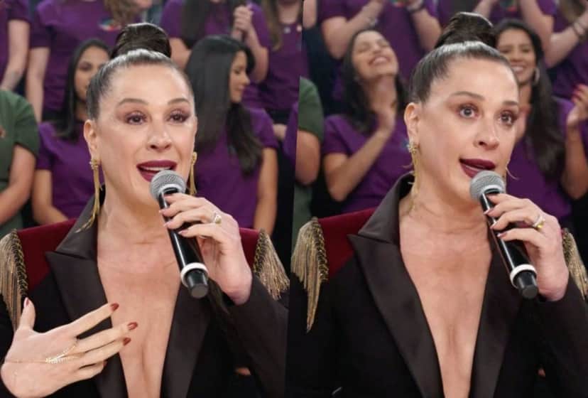 No Domingão do Faustão, Claudia Raia ultrapassa os limites e se expõe (Foto: Reprodução/ Globo) No Domingão do Faustão, Claudia Raia ultrapassa os limites e se expõe (Foto: Reprodução/ Globo)