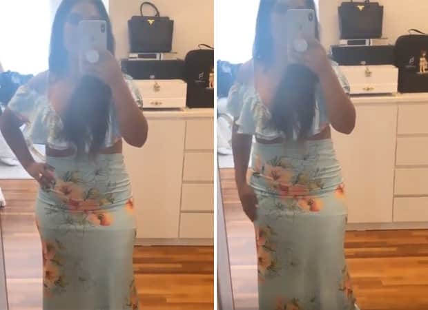 Simone experimenta vestido que não servia (Foto: Reprodução/Instagram) Simone experimenta vestido que não servia (Foto: Reprodução/Instagram)