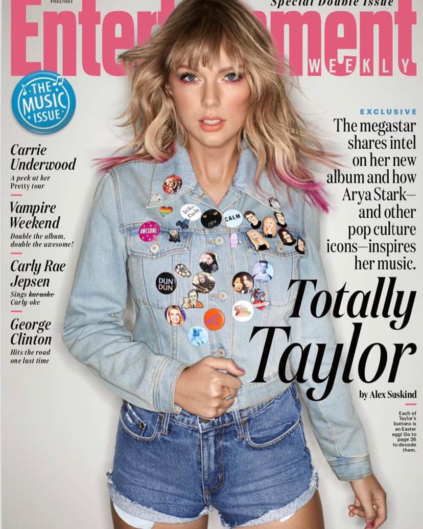 Taylor Swift na capa da revista Entertainment Weekly (Foto: Reprodução) Taylor Swift na capa da revista Entertainment Weekly (Foto: Reprodução)