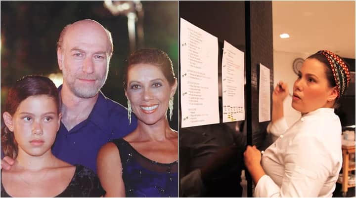 Larissa ao lado de Odilon Wagner e Angela Vieira em Por Amor e como chef de cozinha atualmente. (Foto: Montagem/Acervo TV Globo/Marcelo Zanuto) Larissa ao lado de Odilon Wagner e Angela Vieira em Por Amor e como chef de cozinha atualmente. (Foto: Montagem/Acervo TV Globo/Marcelo Zanuto)
