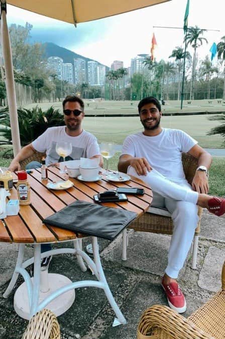 Thiago Magalhães e o amigo Rodrigo Lampreia (Foto: Reprodução/Instagram) Thiago Magalhães e o amigo Rodrigo Lampreia (Foto: Reprodução/Instagram)