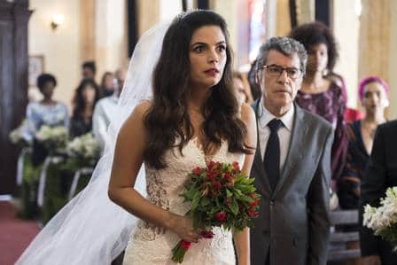 Almeidinha e Zuleika se casam em Órfãos da Terra (Foto: Ellen Soares/ Globo/ Divulgação) Almeidinha e Zuleika se casam em Órfãos da Terra (Foto: Ellen Soares/ Globo/ Divulgação)