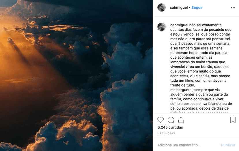 Irmã de Rafael Miguel faz desabafo destruidor e revela vontade angustiante: "Desistir, deixar a tristeza tomar conta" Foto: Reprodução Irmã de Rafael Miguel faz desabafo destruidor e revela vontade angustiante: "Desistir, deixar a tristeza tomar conta" Foto: Reprodução