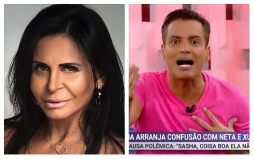 Gretchen e Leo Dias (Foto: Divulgação/TV Foco) Gretchen e Leo Dias (Foto: Divulgação/TV Foco)