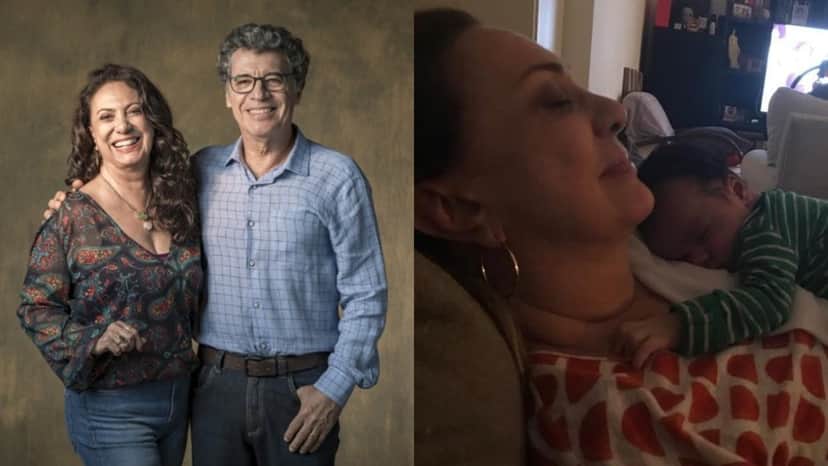 Eliane Giardini e Paulo Betti perderam o neto Antônio, de 1 ano (Foto: Divulgação/ Globo/Instagram - Montagem/TV Foco) Eliane Giardini e Paulo Betti perderam o neto Antônio, de 1 ano (Foto: Divulgação/ Globo/Instagram - Montagem/TV Foco)