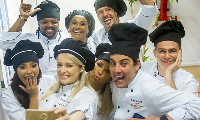 Os participantes da nova edição do Super Chef Celebridades (Foto: João Cotta/Globo) Os participantes da nova edição do Super Chef Celebridades (Foto: João Cotta/Globo)