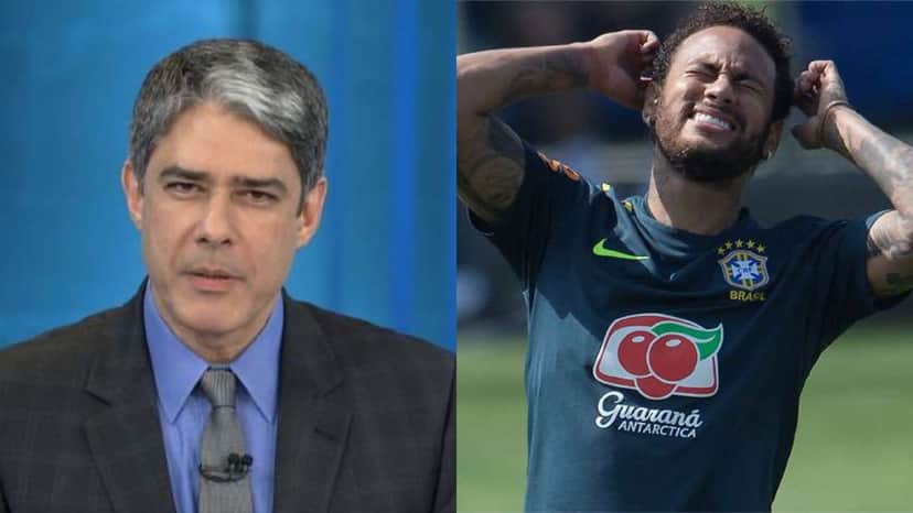 William Bonner e Neymar (Foto: Divulgação - Montagem/TV Foco) William Bonner e Neymar (Foto: Divulgação - Montagem/TV Foco)