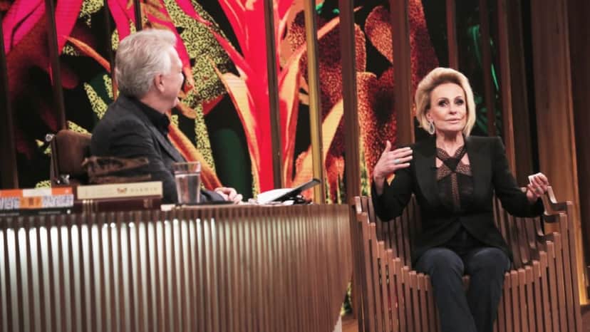 Ana Maria Braga se emociona com palavras de Pedro Bial durante entrevista Foto: Gshow Ana Maria Braga se emociona com palavras de Pedro Bial durante entrevista Foto: Gshow