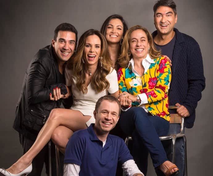 Apresentadores do É de casa: André Marques, Ana Furtado, Patrícia Poeta, Cissa Guimarães (Foto: Reprodução) Apresentadores do É de casa: André Marques, Ana Furtado, Patrícia Poeta, Cissa Guimarães (Foto: Reprodução)