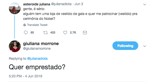 A apresentadora do Bom dia Brasil da Globo, Giuliana Morrone oferece vestido à estudante (Foto: Reprodução) A apresentadora do Bom dia Brasil da Globo, Giuliana Morrone oferece vestido à estudante (Foto: Reprodução)
