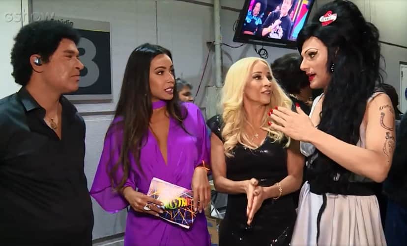 Hugo Bonemer fala de desafios na quinta rodada do Grupo B no Domingão do Faustão — Foto: TV Globo Hugo Bonemer fala de desafios na quinta rodada do Grupo B no Domingão do Faustão — Foto: TV Globo