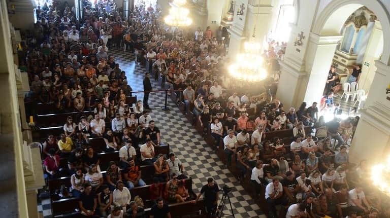 Missa de sétimo dia do cantor Gabriel Diniz (Foto: Ag News) Missa de sétimo dia do cantor Gabriel Diniz (Foto: Ag News)