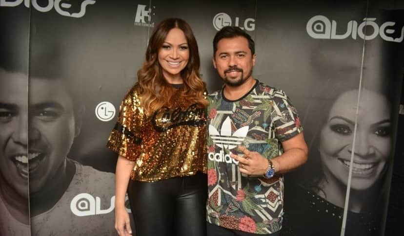 Xand Avião e Solange Almeida já fizeram muito sucesso na banda Aviões do Forró (Foto: Divulgação( Xand Avião e Solange Almeida já fizeram muito sucesso na banda Aviões do Forró (Foto: Divulgação(