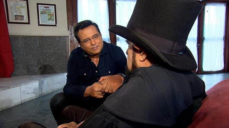 Geraldo Luís e Zé do Caixão durante entrevista para o Domingo Show (Foto: Reprodução/Record TV) Geraldo Luís e Zé do Caixão durante entrevista para o Domingo Show (Foto: Reprodução/Record TV)